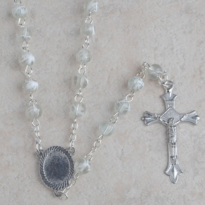 ,galss beads rosary